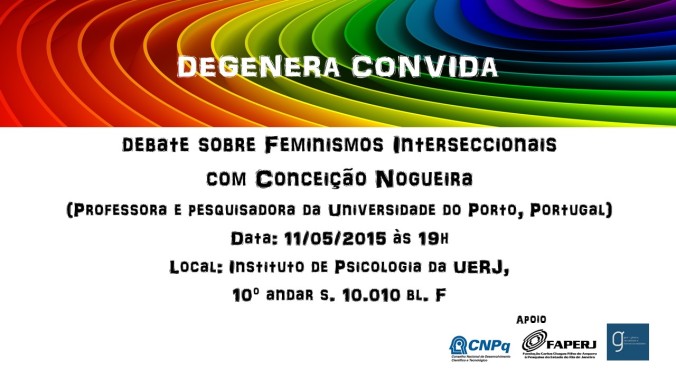 Cartaz para fala de Conceição Nogueira